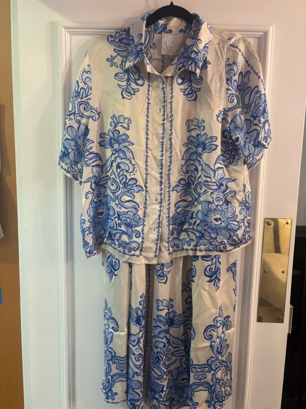 Johnny Was Kenzie Floral Print Shirt and Skirt Set - Picture 9 of 13